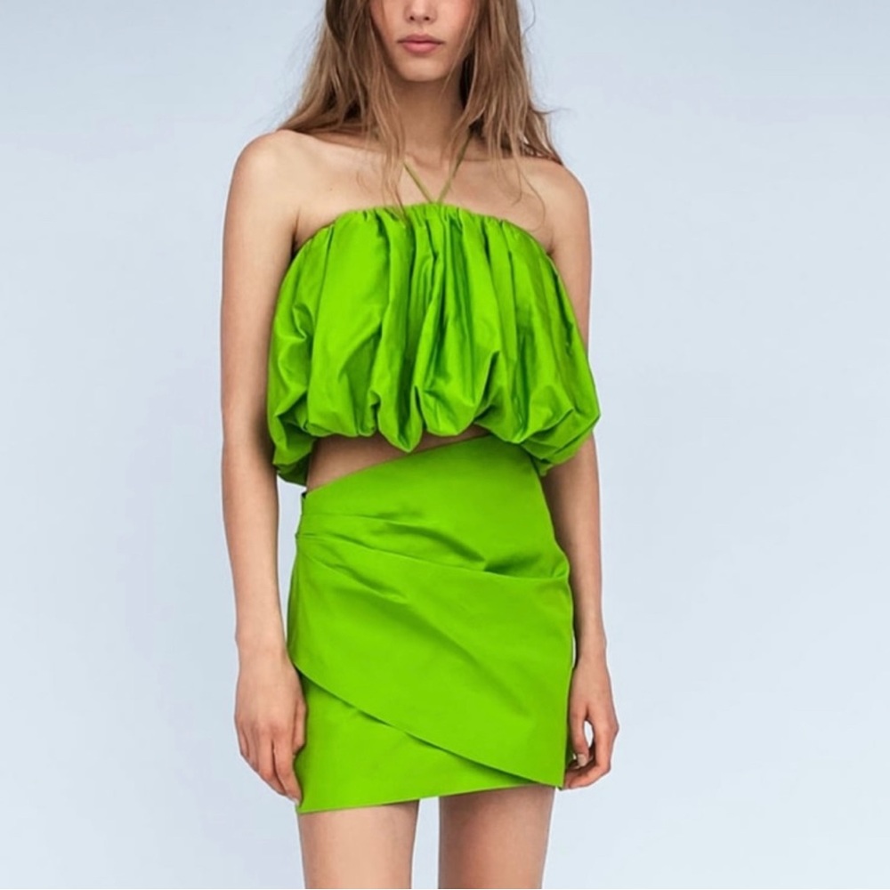 ZARA Voluminous Top and Skirt